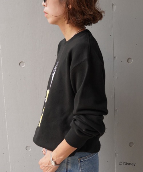 GOOD ROCK SPEED（グッドロックスピード）の「GOOD ROCK SPEED (グッドロックスピード) 別注/ミッキー/フロッキー/スウェット/UNISEX（Tシャツ/カットソー・レディース・ブラック/ホワイト・S/M/L/XL）」の11枚目の写真