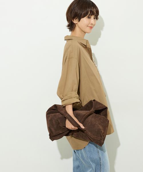 JOURNAL STANDARD relume(ジャーナルスタンダード レリューム)の「コットンタイプライターオーバーサイズシャツ(シャツ/ブラウス・レディース・ベージュ/ネイビー/ブルー・FREE)」の9枚目の写真