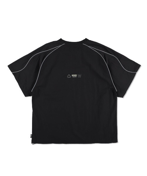 WIND AND SEA（ウィンダンシー）の「Reflective Piping Track S/S Top（Tシャツ/カットソー・メンズ・ブラック/サンドベージュ・S/M/L/XL）」の3枚目の写真