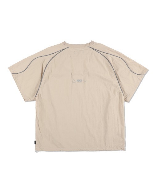 WIND AND SEA（ウィンダンシー）の「Reflective Piping Track S/S Top（Tシャツ/カットソー・メンズ・ブラック/サンドベージュ・S/M/L/XL）」の7枚目の写真