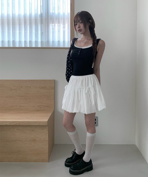 anyonemore(エニワンモア)の「ドット柄シンプルエコバッグ(トートバッグ・レディース・アイボリー/ブラック・FREE)」の11枚目の写真