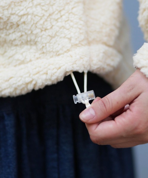 ROXY（ロキシー）の「ROXY/ロキシー ボアジャケット RJK254021（その他アウター・レディース・コーラル/アッシュブラウン/アイボリー/ブラック・M/L）」の13枚目の写真