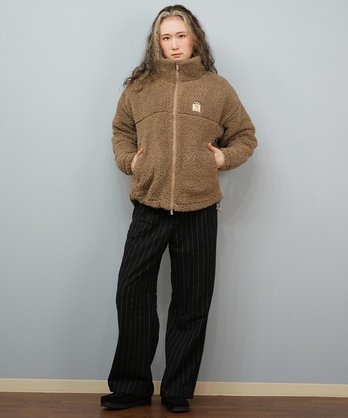 ROXY（ロキシー）の「ROXY/ロキシー ボアジャケット RJK254021（その他アウター・レディース・コーラル/アッシュブラウン/アイボリー/ブラック・M/L）」の21枚目の写真