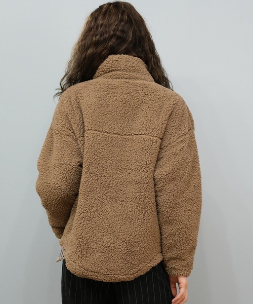 ROXY（ロキシー）の「ROXY/ロキシー ボアジャケット RJK254021（その他アウター・レディース・コーラル/アッシュブラウン/アイボリー/ブラック・M/L）」の20枚目の写真