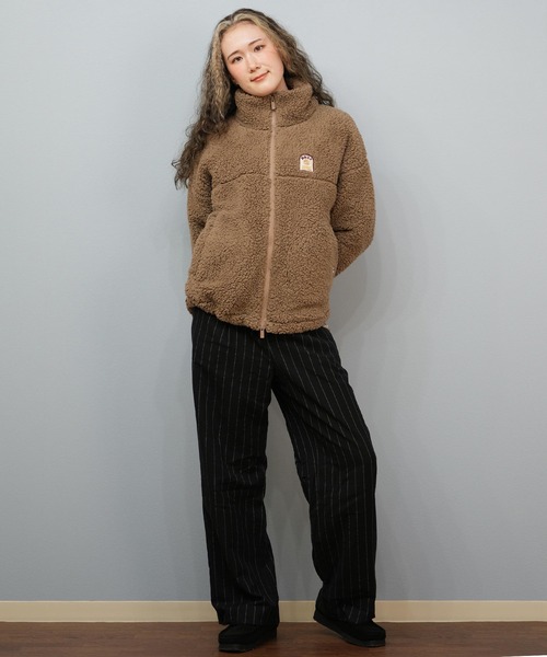 ROXY（ロキシー）の「ROXY/ロキシー ボアジャケット RJK254021（その他アウター・レディース・コーラル/アッシュブラウン/アイボリー/ブラック・M/L）」の22枚目の写真