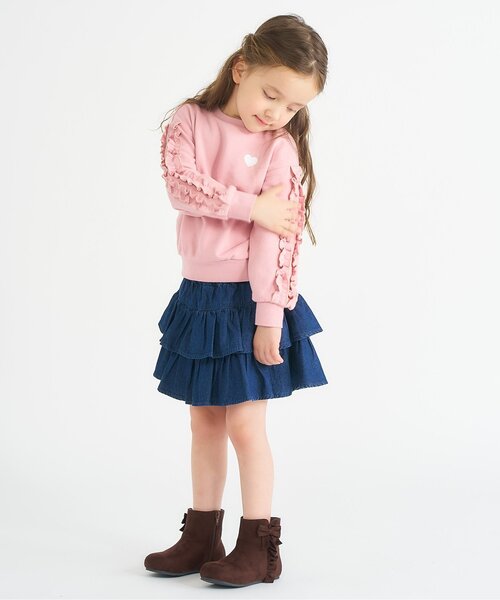 apres les cours(アプレレクール)の「フリルリボンブーツ(ブーツ・キッズ・ブラウン/グレー・14/15 /16/17/18/19)」の21枚目の写真