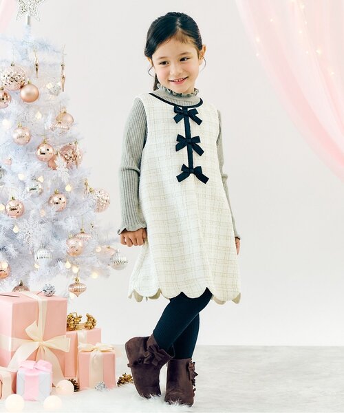 apres les cours(アプレレクール)の「フリルリボンブーツ(ブーツ・キッズ・ブラウン/グレー・14/15 /16/17/18/19)」の22枚目の写真