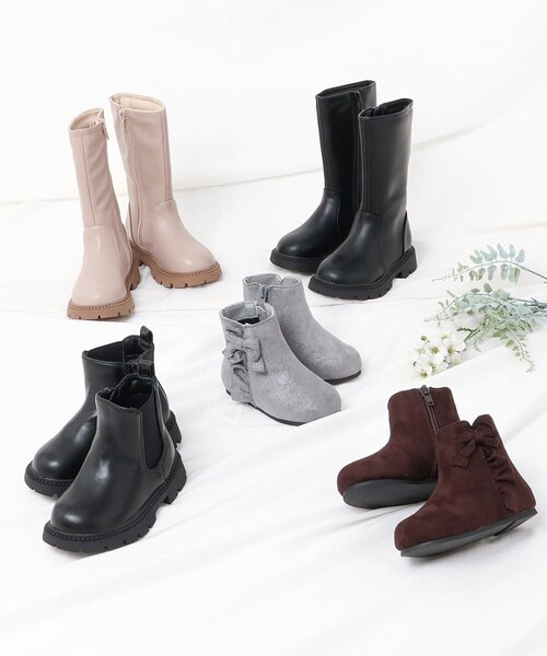 apres les cours(アプレレクール)の「フリルリボンブーツ(ブーツ・キッズ・ブラウン/グレー・14/15 /16/17/18/19)」の20枚目の写真