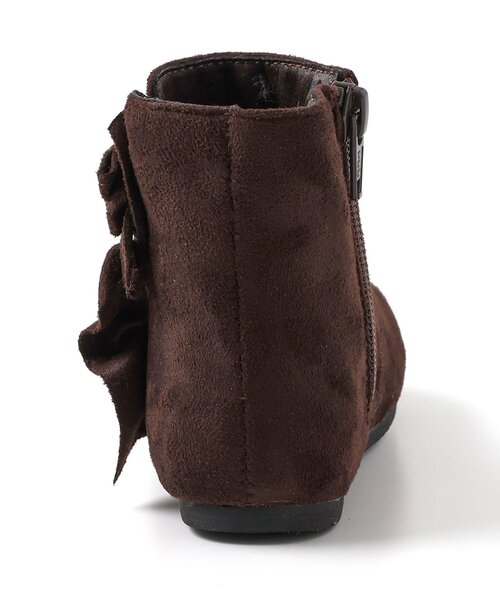 apres les cours(アプレレクール)の「フリルリボンブーツ(ブーツ・キッズ・ブラウン/グレー・14/15 /16/17/18/19)」の7枚目の写真