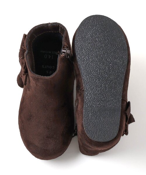 apres les cours(アプレレクール)の「フリルリボンブーツ(ブーツ・キッズ・ブラウン/グレー・14/15 /16/17/18/19)」の8枚目の写真