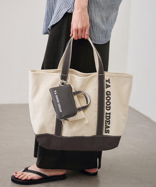 FRAMeWORK(フレームワーク)の「≪追加≫YA GOOD IDEAS BIG&MINI TOTE M 2(トートバッグ・レディース・ブラック/ブラウン/ボルドー・FREE)」の6枚目の写真
