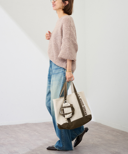 FRAMeWORK(フレームワーク)の「≪追加≫YA GOOD IDEAS BIG&MINI TOTE M 2(トートバッグ・レディース・ブラック/ブラウン/ボルドー・FREE)」の15枚目の写真