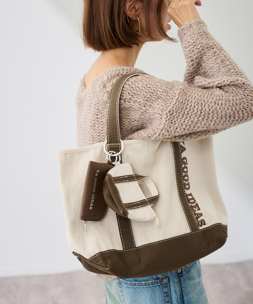 FRAMeWORK(フレームワーク)の「≪追加≫YA GOOD IDEAS BIG&MINI TOTE M 2(トートバッグ・レディース・ブラック/ブラウン/ボルドー・FREE)」の16枚目の写真