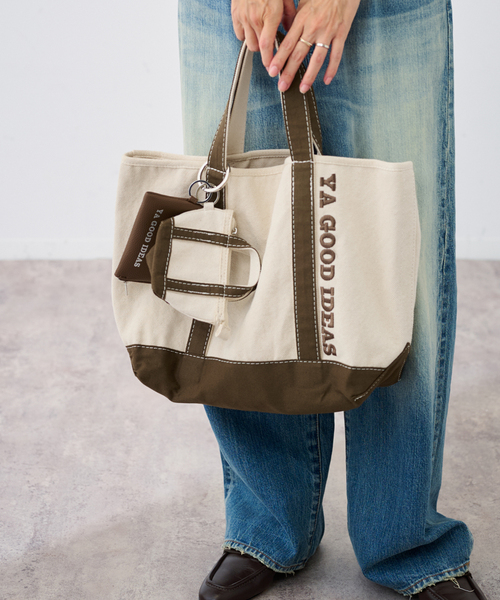 FRAMeWORK(フレームワーク)の「≪追加≫YA GOOD IDEAS BIG&MINI TOTE M 2(トートバッグ・レディース・ブラック/ブラウン/ボルドー・FREE)」の18枚目の写真
