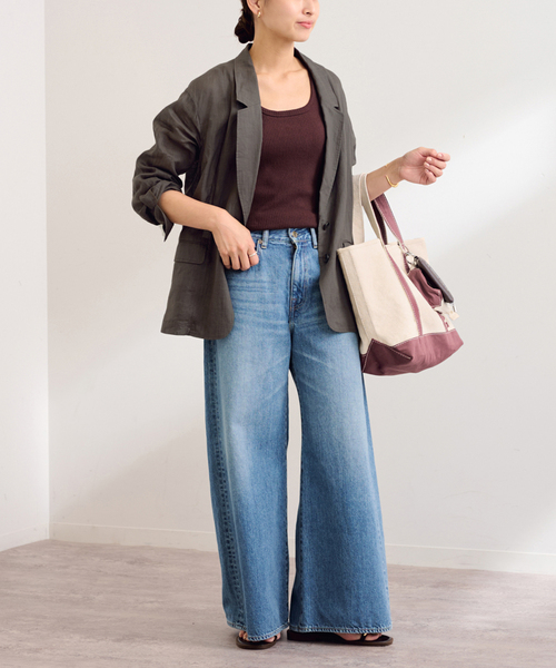 FRAMeWORK(フレームワーク)の「≪追加≫YA GOOD IDEAS BIG&MINI TOTE M 2(トートバッグ・レディース・ブラック/ブラウン/ボルドー・FREE)」の22枚目の写真