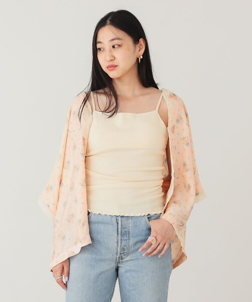 BEAMS COUTURE(ビームスクチュール)の「コットン ニット キャミ(キャミソール・レディース・ブラウン系その他3/ブラック/ホワイト系その他5・ONE SIZE)」の1枚目の写真