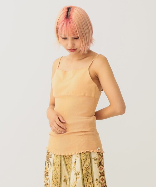 BEAMS COUTURE(ビームスクチュール)の「コットン ニット キャミ(キャミソール・レディース・ブラウン系その他3/ブラック/ホワイト系その他5・ONE SIZE)」の3枚目の写真