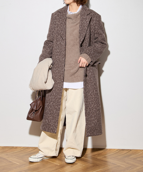 journal standard L'essage（ジャーナルスタンダードレサージュ）の「BALLI レオパードチェスターコート（チェスターコート・レディース・ブラウン・FREE）」の2枚目の写真