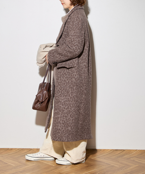 journal standard L'essage（ジャーナルスタンダードレサージュ）の「BALLI レオパードチェスターコート（チェスターコート・レディース・ブラウン・FREE）」の3枚目の写真