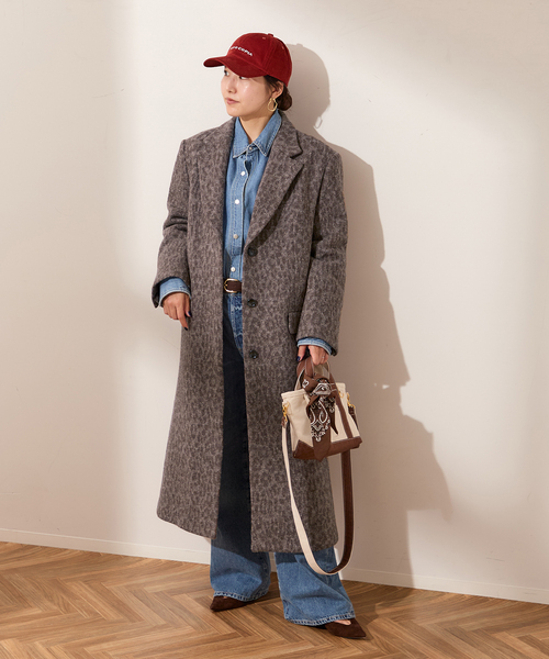 journal standard L'essage（ジャーナルスタンダードレサージュ）の「BALLI レオパードチェスターコート（チェスターコート・レディース・ブラウン・FREE）」の5枚目の写真