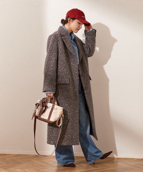 journal standard L'essage（ジャーナルスタンダードレサージュ）の「BALLI レオパードチェスターコート（チェスターコート・レディース・ブラウン・FREE）」の6枚目の写真