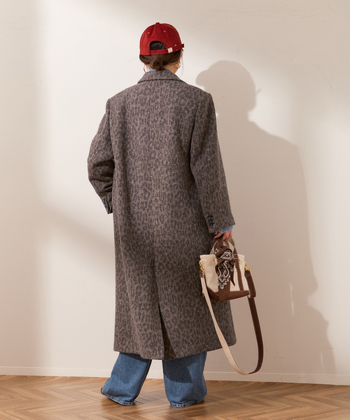 journal standard L'essage（ジャーナルスタンダードレサージュ）の「BALLI レオパードチェスターコート（チェスターコート・レディース・ブラウン・FREE）」の7枚目の写真