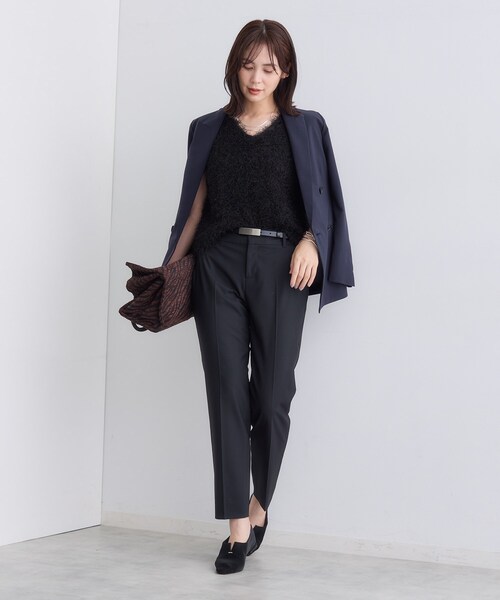 INDIVI（インディヴィ）の「【褒められパンツ/ウール混】スティックパンツ（その他パンツ・レディース・グレー系4/キャメル/ブラック・42/40/38/36/34/19/15 /13/12/05/03）」の7枚目の写真