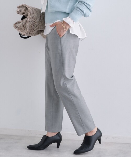 INDIVI（インディヴィ）の「【褒められパンツ/ウール混】スティックパンツ（その他パンツ・レディース・グレー系4/キャメル/ブラック・42/40/38/36/34/19/15 /13/12/05/03）」の14枚目の写真