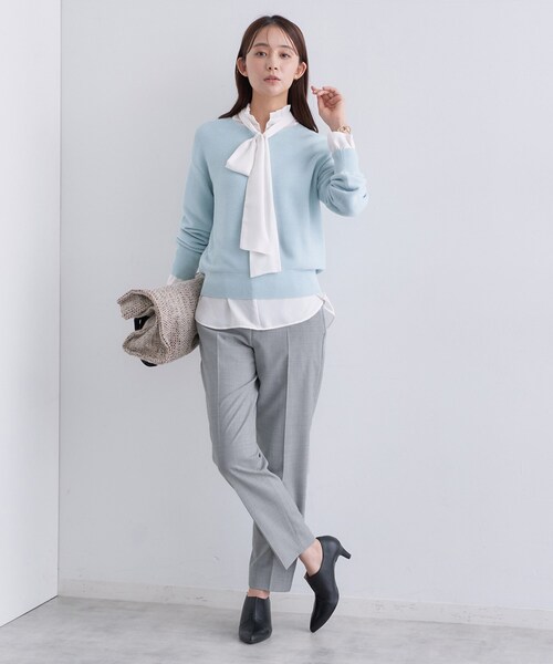 INDIVI（インディヴィ）の「【褒められパンツ/ウール混】スティックパンツ（その他パンツ・レディース・グレー系4/キャメル/ブラック・42/40/38/36/34/19/15 /13/12/05/03）」の15枚目の写真