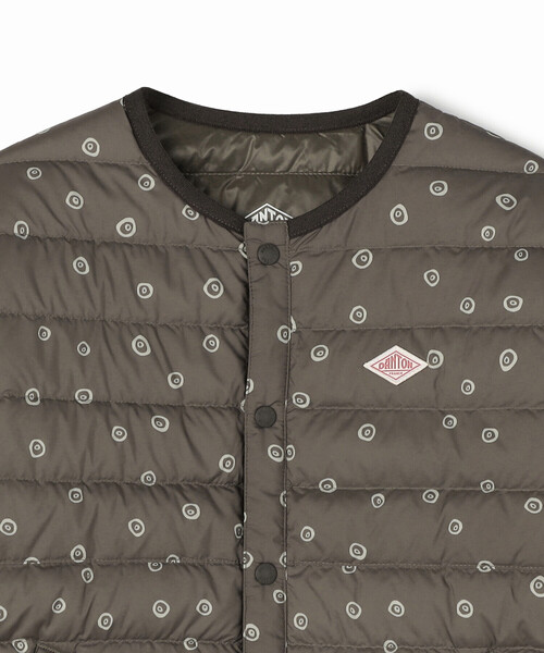DANTON(ダントン)の「KIDS' INNER DOWN CREWNECK JACKET POLKA DOT(ダウンジャケット/コート・キッズ・グレー系その他/ベージュ系その他・105/125/135/115)」の5枚目の写真