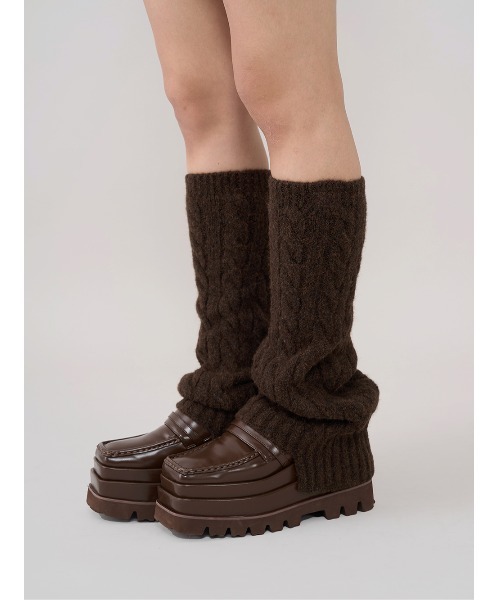 ルーズリブニットレッグウォーマー（レッグウォーマー）｜Darich