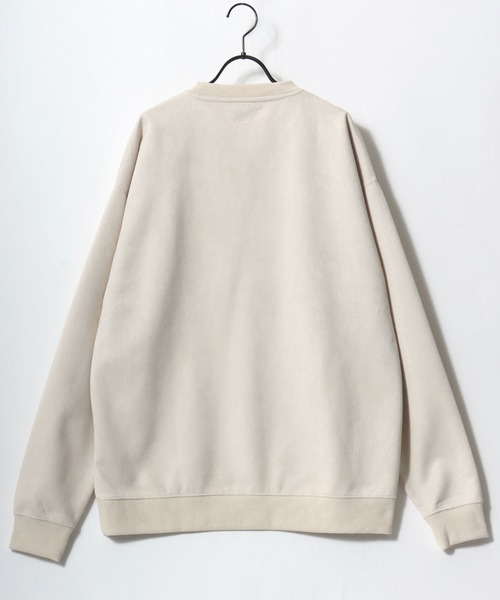 Lazar(ラザル)の「Animal Embroidery Faux Suede Sweat/オーバーサイズ フェイクスウェード アニマル ワンポイントステッチ刺繍 スウェット トレーナー/レディース メンズ(スウェット・レディース・ホワイト系その他/ブラウン/アイボリー/グレー系その他/ブルー/チャコールグレー・M/L)」の19枚目の写真