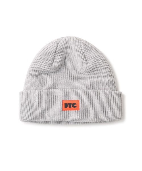FTC（エフティーシー）の「BOX LOGO BEANIE（ニットキャップ/ビーニー・メンズ・ブラック/バーガンディー/チャコール・FREE）」の2枚目の写真