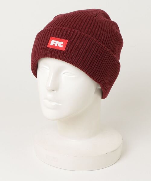 FTC（エフティーシー）の「BOX LOGO BEANIE（ニットキャップ/ビーニー・メンズ・ブラック/バーガンディー/チャコール・FREE）」の14枚目の写真