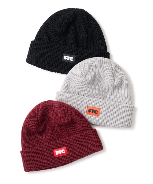 FTC（エフティーシー）の「BOX LOGO BEANIE（ニットキャップ/ビーニー・メンズ・ブラック/バーガンディー/チャコール・FREE）」の12枚目の写真
