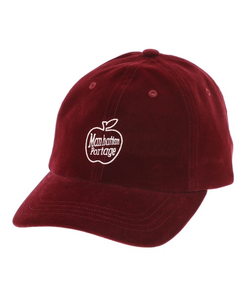 Manhattan Portage（マンハッタンポーテージ）の「Apple EMB Velour 6P Cap（キャップ・メンズ・ネイビー/ブラック/レッド・FREE）」の3枚目の写真