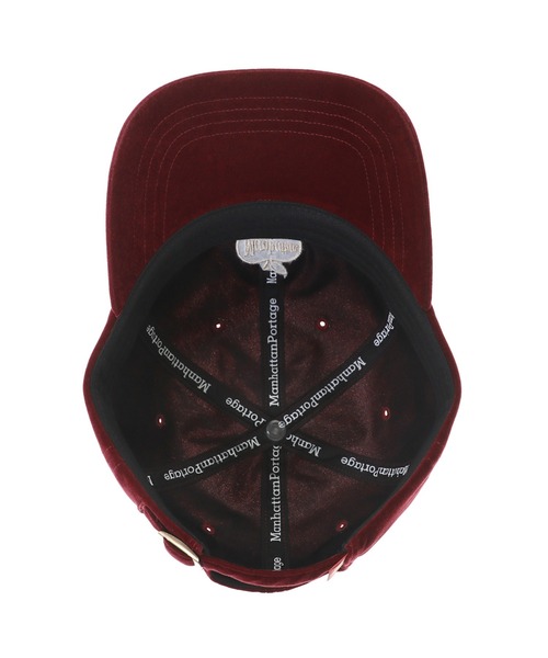 Manhattan Portage（マンハッタンポーテージ）の「Apple EMB Velour 6P Cap（キャップ・メンズ・ネイビー/ブラック/レッド・FREE）」の7枚目の写真