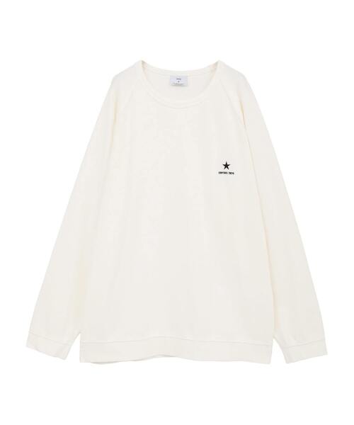 CONVERSE TOKYO(コンバーストウキョウ)の「PIGMENT RIPPLE LONG-SLEEVE TEE(Tシャツ/カットソー・レディース・ブラック/ホワイト/ライトグレー・SMALL/MEDIUM)」の2枚目の写真
