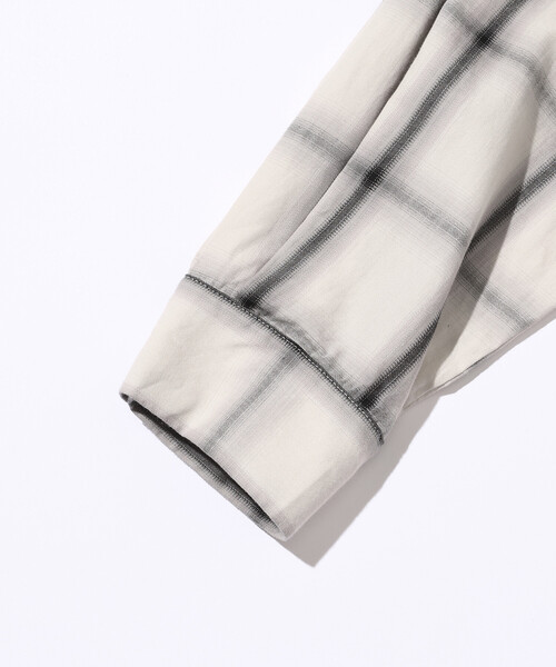 Firsthand（ファーストハンド）の「Firsthand/ファーストハンド オンブレチェック タックシャツ / チュニック（シャツ/ブラウス・レディース・ブラック/オフホワイト・ﾌﾘ-）」の7枚目の写真