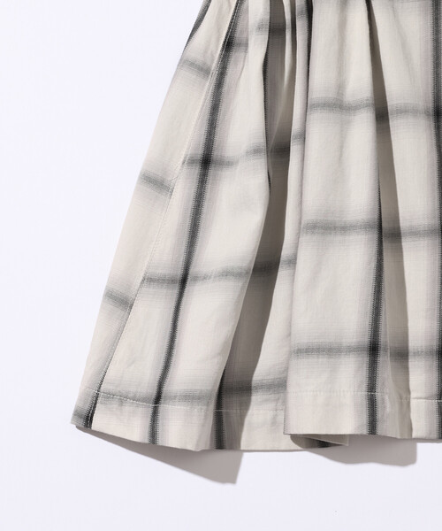 Firsthand（ファーストハンド）の「Firsthand/ファーストハンド オンブレチェック タックシャツ / チュニック（シャツ/ブラウス・レディース・ブラック/オフホワイト・ﾌﾘ-）」の9枚目の写真