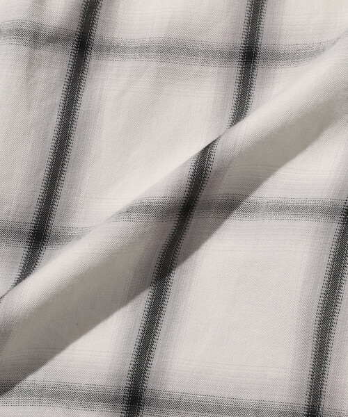 Firsthand（ファーストハンド）の「Firsthand/ファーストハンド オンブレチェック タックシャツ / チュニック（シャツ/ブラウス・レディース・ブラック/オフホワイト・ﾌﾘ-）」の11枚目の写真