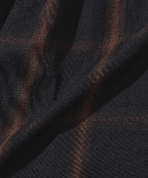 Firsthand（ファーストハンド）の「Firsthand/ファーストハンド オンブレチェック タックシャツ / チュニック（シャツ/ブラウス・レディース・ブラック/オフホワイト・ﾌﾘ-）」の13枚目の写真