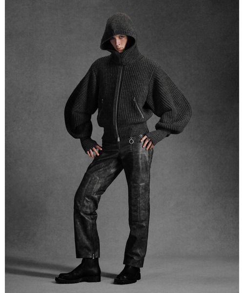 A17806 美品 ジョンローレンスサリバン ウールアルパカシルク ネップニット JOHN LAWRENCE SULLIVAN（ジョンローレンスサリバン）の「【JOHN