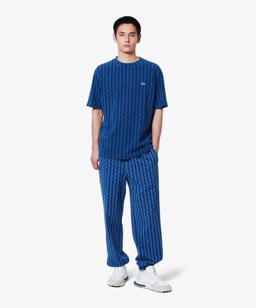 LACOSTE（ラコステ）の「インディゴスウェットモノグラムトラックパンツ（スウェットパンツ・メンズ・ライトインディゴブルー/インディゴブルー・38/46/42）」の5枚目の写真