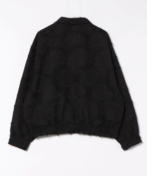 Chica(チカ)の「Chica/チカ/Flower Jaquard Bomber Jacket(ブルゾン・レディース・ブラック・F)」の2枚目の写真