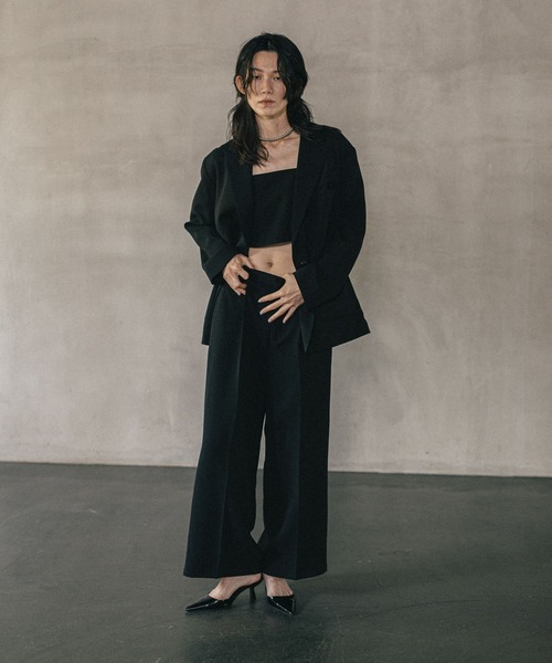 LEPSIM（レプシィム）の「《オフィスライン》オーバーテーラードジャケット　582128（テーラードジャケット・レディース・グレー/ブラウン/ブラック・FREE）」の6枚目の写真