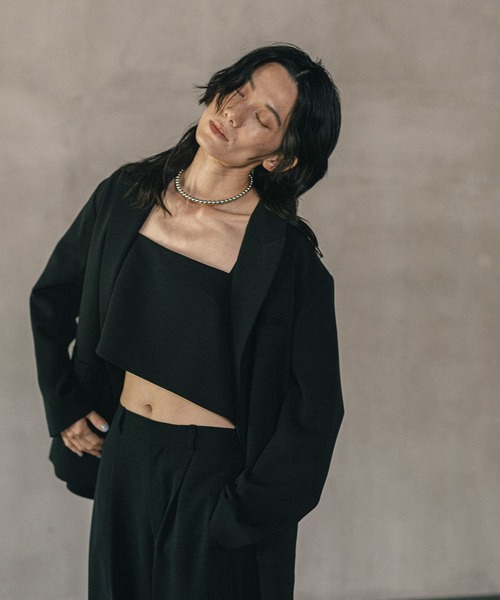 LEPSIM（レプシィム）の「《オフィスライン》オーバーテーラードジャケット　582128（テーラードジャケット・レディース・グレー/ブラウン/ブラック・FREE）」の8枚目の写真