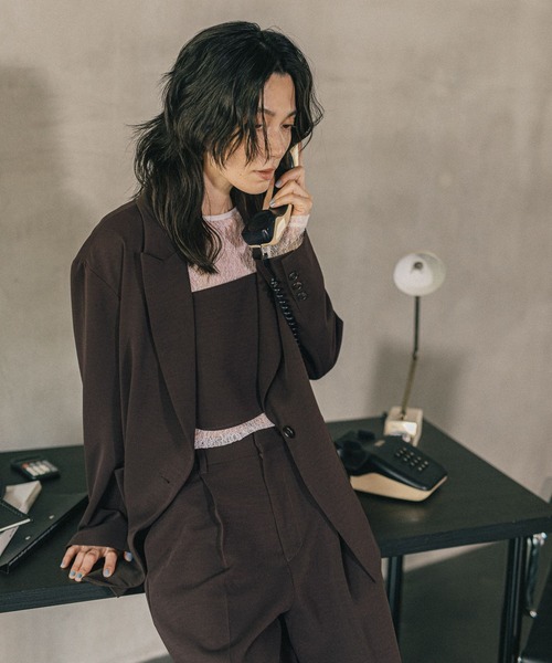 LEONARD 　ベージュ(クリーム系)ジャケット 　11号AR春秋用 50%OFF【CAMBIO(カンビオ)】裏レオパード柄スイングトップジャケット