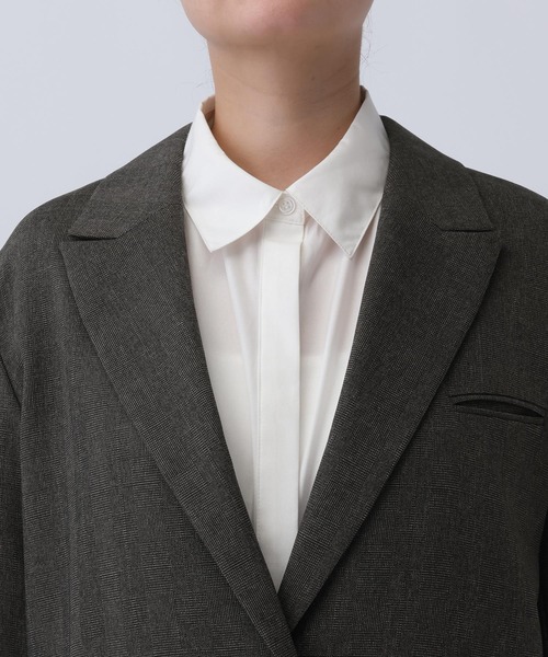 LEPSIM（レプシィム）の「《オフィスライン》オーバーテーラードジャケット　582128（テーラードジャケット・レディース・グレー/ブラウン/ブラック・FREE）」の18枚目の写真