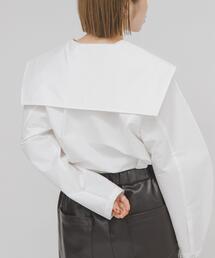 KBF | セーラーカラーシェイプブラウス(シャツ/ブラウス)